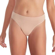 ExOfficio Women's Everyday Thong – Breathable, Lightweight Travel Underwear, Buff, Large