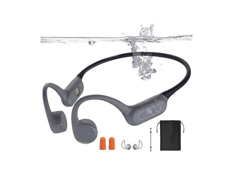 Roujune Swimming Headphones IPX8 Gray