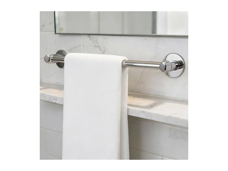 HIGHCRAFT 18 Inch Towel Bar, Chrome Finish
