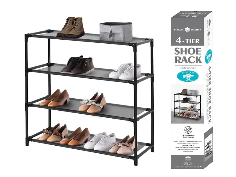 4-Tier Shoe Storage and Organizer Rack