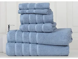 Bibb Home 4241 6-Piece Zero Twist Egyptian Cotton Tow