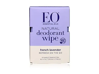 EO Deodorant Lavender Wipes, 6 Count