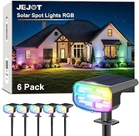 JEJOT Solar Spot Lights Outdoor Waterproof, Solar Spotlights
