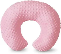 OMYS Nursing Pillow, Breastfeeding Pillows with Removable Cover for Mom with Breathable Filling, Ergonomic Baby Feeding Essentials for Bottle and Breastfeeding​ (Pink)