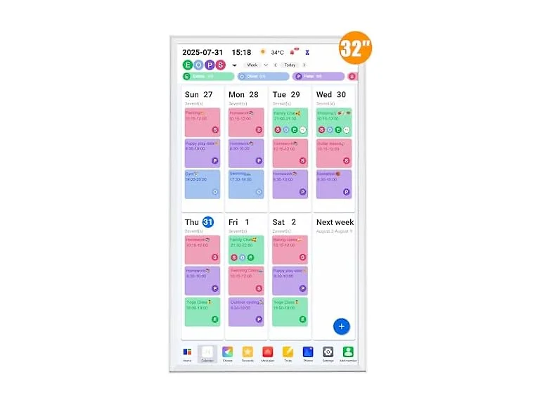 Homlab Digital Calendar 32" Calendar