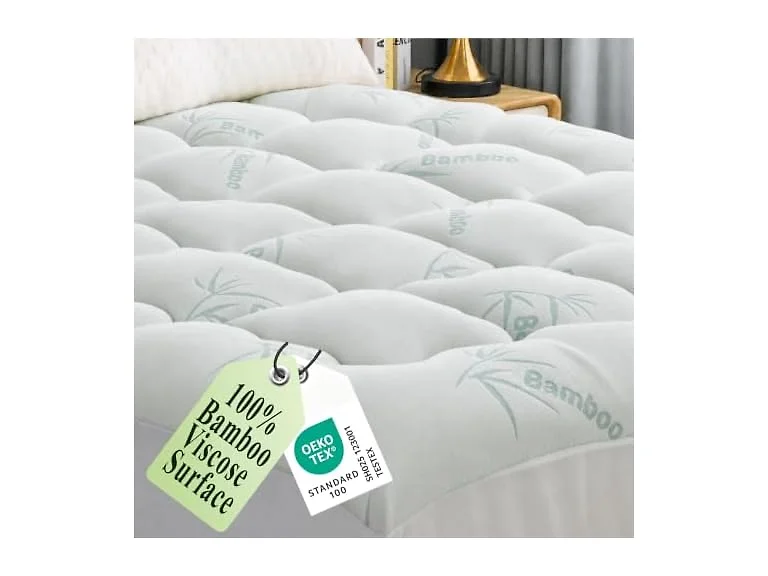 Luxe Linen Bamboo Pillow Top Topper