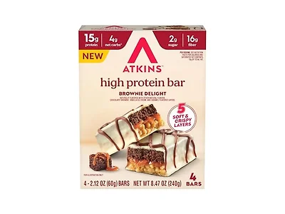4CT Brownie Delight Layered High Protein Bar