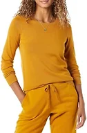 Amazon Essentials Women's Long-Sleeve Lightweight Crewneck Sweater, Flattering (Available in Plus Size), Tobacco Brown, X-Small