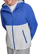 Champion Men's Performance Windbreaker Rain Jacket with Hood, Surf the Web Combo, X-Large