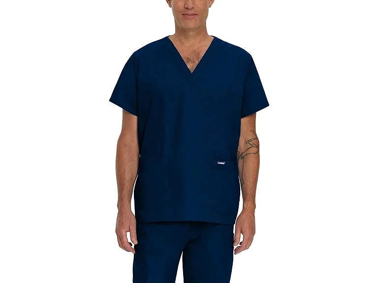 Landau Men (XXL T) 5-pocket Scrub Top