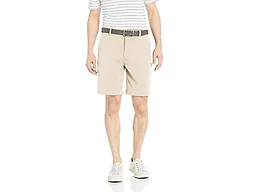 Amazon Essentials Men's Classic-Fit 9" Inseam Moisture-Wicking Golf Shorts, Functional Pockets (Available in Big & Tall), Stone, 38