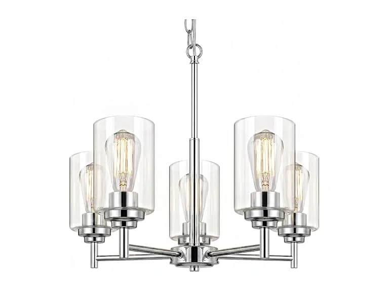 BesLowe B0GTV7H2MS 19.8 5-Light Chandelier