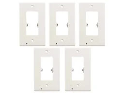 5-Pack Outlet Cover with LED Night Light Square