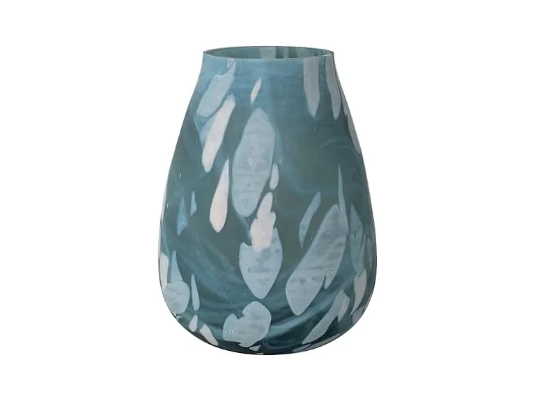 Creative Co-Op Round Art Glass Vase, Multicolor
