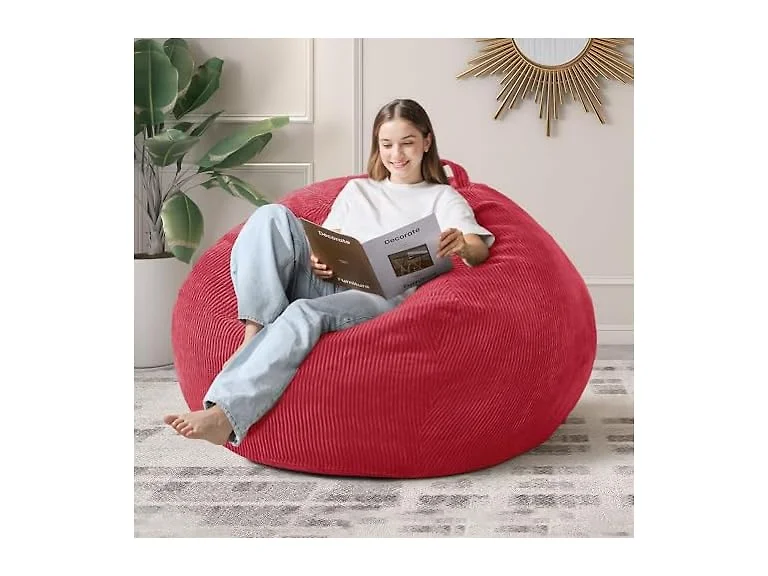 Cansunna Red 4FT Bean Bag Chair
