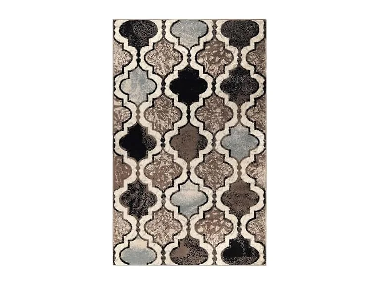 Superior Contemporary Trellis Geometric Indoor Rug