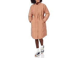 Amazon Essentials Women's Oversized Quilted Coat (Available in Plus Size), Light Brown, X-Large