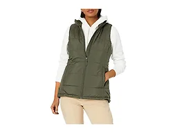 Amazon Essentials Women's Mid-Weight Puffer Vest, Olive, Large