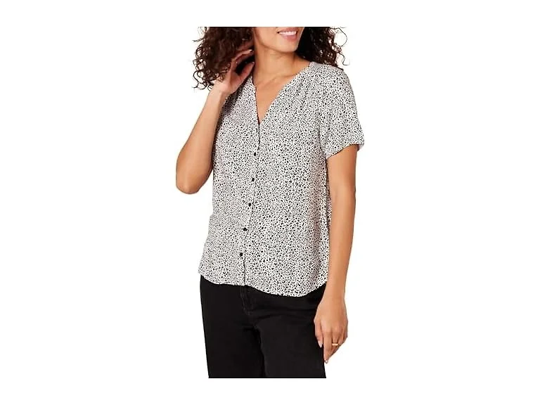Amazon Essentials Women Relaxed-Fit V Neck Blouse