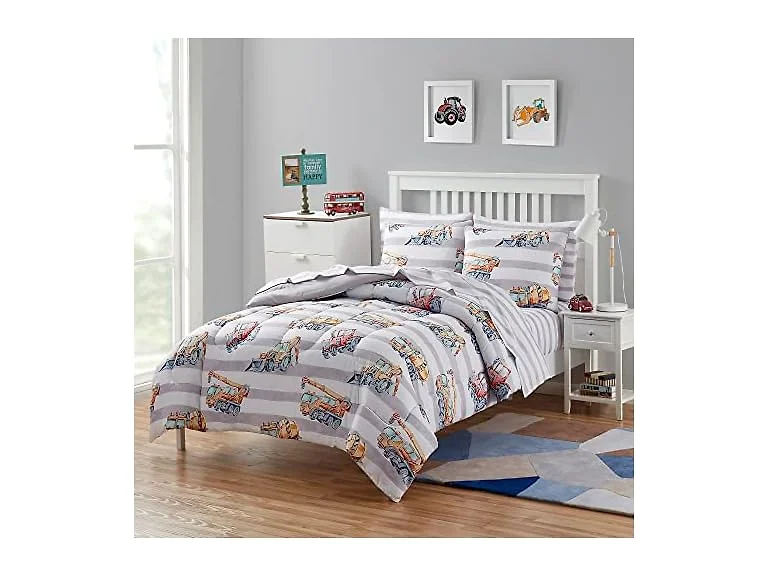 Kids Big Trucks Comforter Set