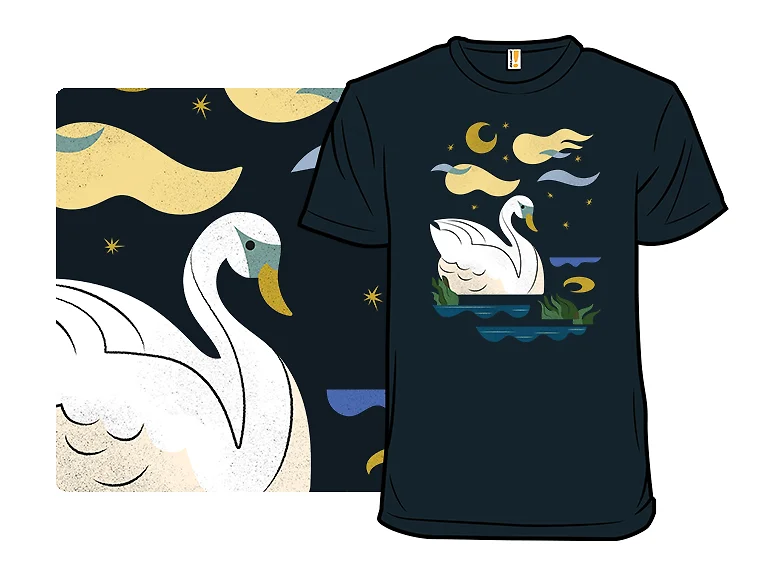 Swan in the Moonlight