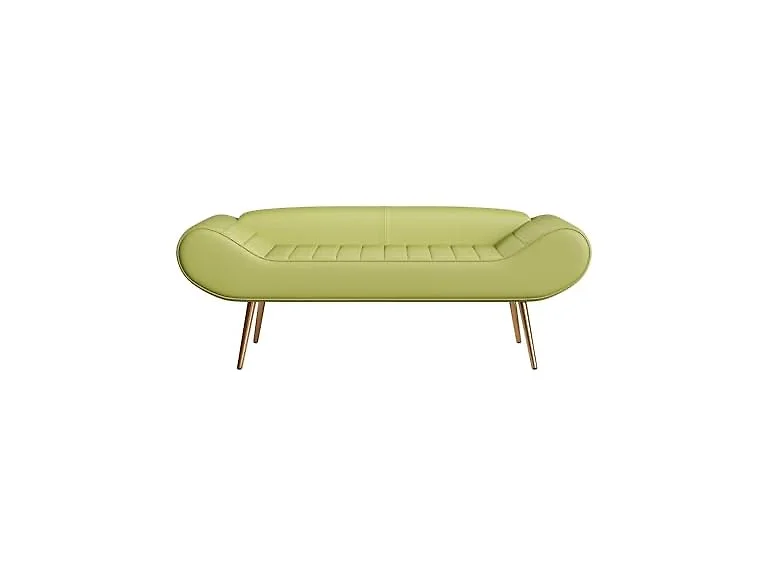 SPOFLYINN 57in Sofa Bench 400lbs Green