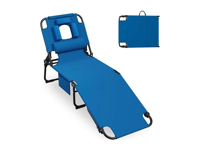 Folding Tanning Chair with FaceHole