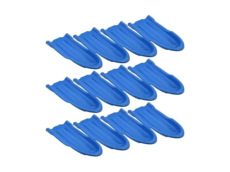 Superio Toboggan Snow Sled for Kids and Adults, 46" 12 Pack