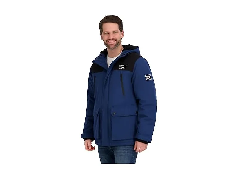 Reebok Mens Winter Jacket, Dark Denim XL