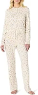 Amazon Essentials x Sofia Grainge Women's Long Sleeve Henley Pajama Set, Ivory Squirrel Picnic, Medium