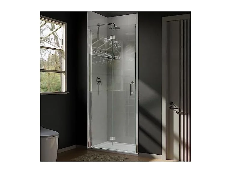 Tzou Tzou Shower Door 34" - 35-3/8"W x 72" H Bi-Fold Semi-