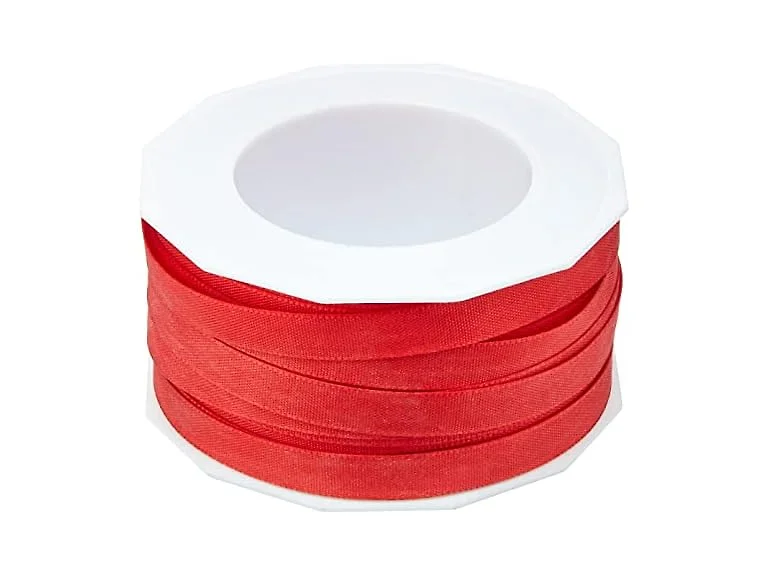 C.E. Pattberg Taffeta Ribbon, 10mm-50m, Red
