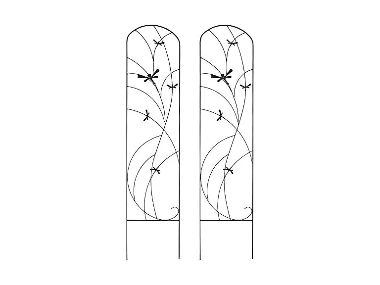 Sunnydaze 55" Dragonfly Garden Trellis (Set of 2)