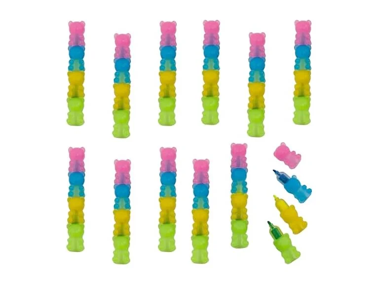 Fun Express 6" Stackable Bears Highlighters