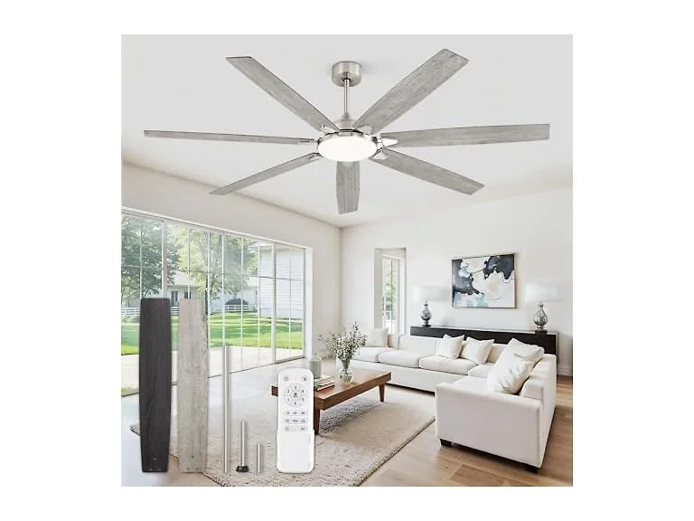 Fanbulous Nickel 72" Ceiling Fan with Lights