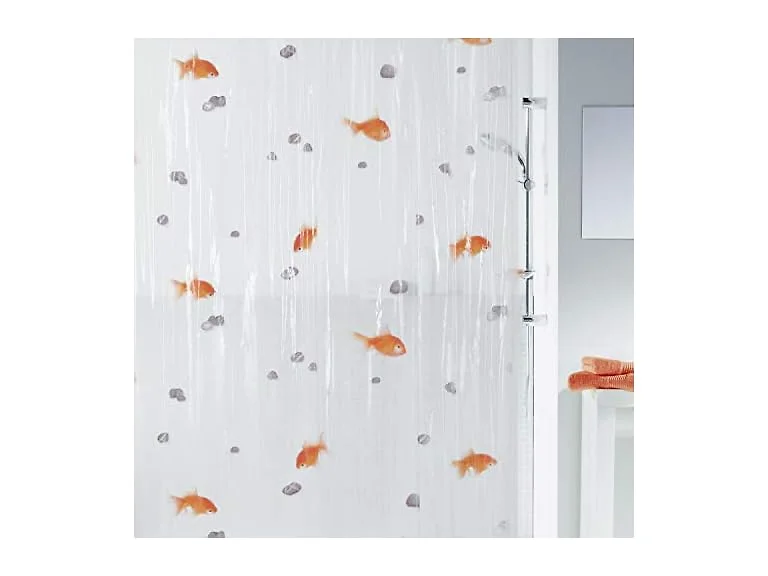Spirella Goldfish Orange Shower Curt