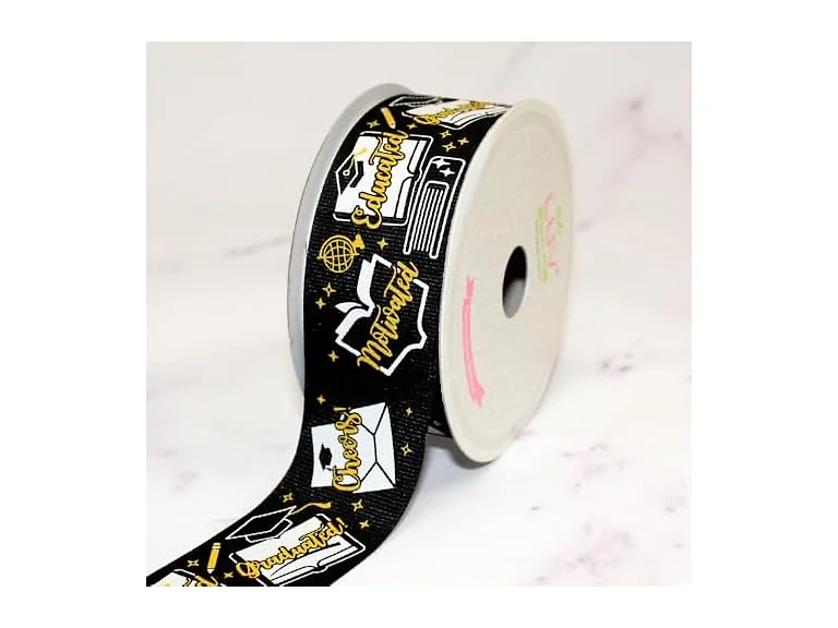 LUV Ribbons Grosgrain 1.5" inch Graduation Graduated Ribbon