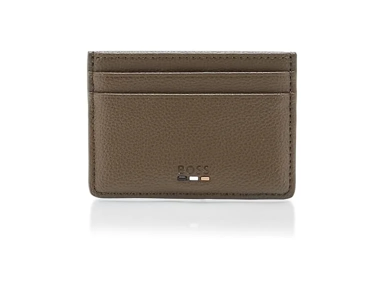 BOSS, Ray Small Logo Card Holder, olive