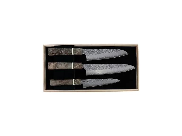 Cold Steel Japanese VG-10 Damascus 3-Piece Kitchen Knife Set