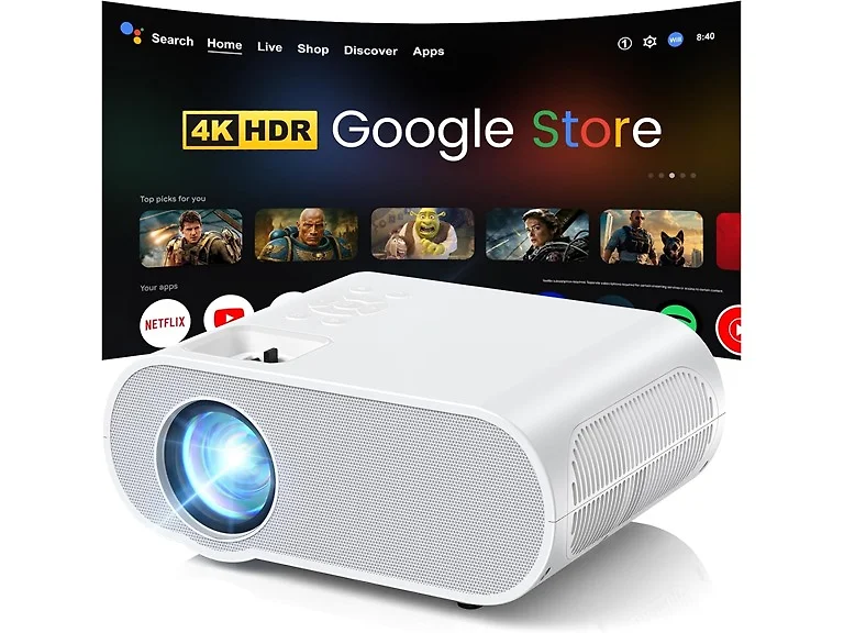 HOMPOW HD 4K Projector