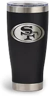 The Memory Company Officially Licensed NFL 30oz Tumbler - Double-Wall Vacuum Insulated Stainless Steel Travel Cup, Laser-Etched Logo Design, Hot & Cold Drinks, Game Day Essentials