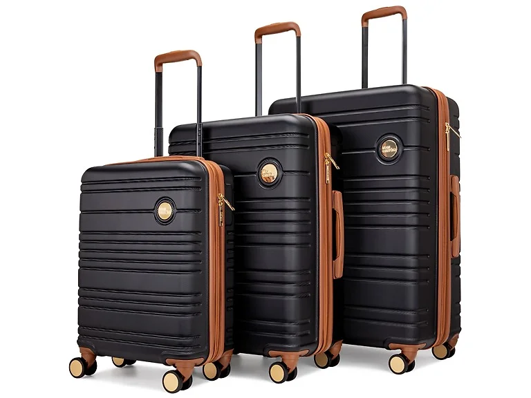 Brickell 3Pc Retro Spinner Luggage Set