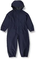 Amazon Essentials Unisex Kids' Waterproof Rain Suit, Navy, Small