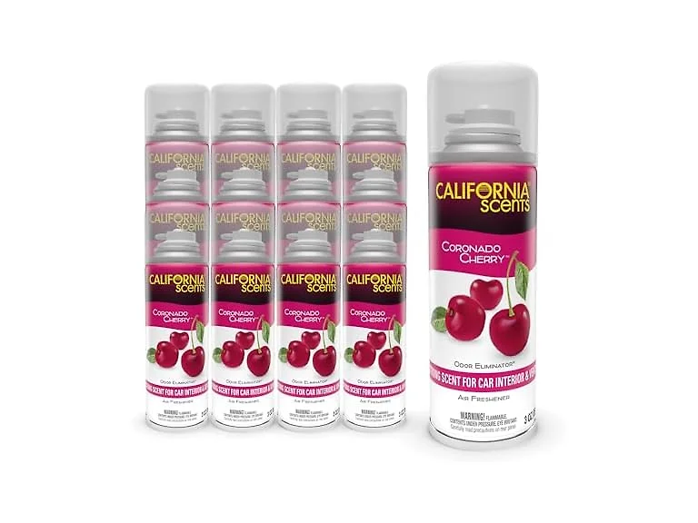 California Scents Fogger, Coronado Cherry Car Air Freshener, 3 oz, 24 Pack