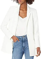 The Drop Women's Blake Long Blazer, Ivory, 4X