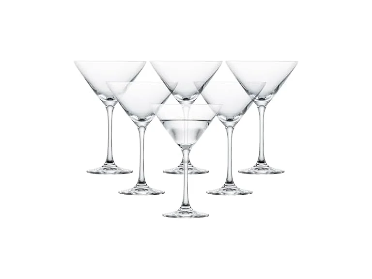 Eater x Zwiesel Fortessa Folly Crystal Glass, 6 Ounce Martini 6 CT