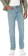 Amazon Essentials Men's Straight-Fit Stretch Jean, Light-Stretch Denim, Light Blue Vintage, 42W x 34L