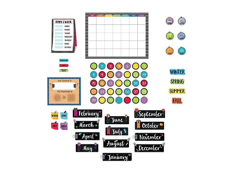 Creative Teaching Press Bold & Bright Calendar Set