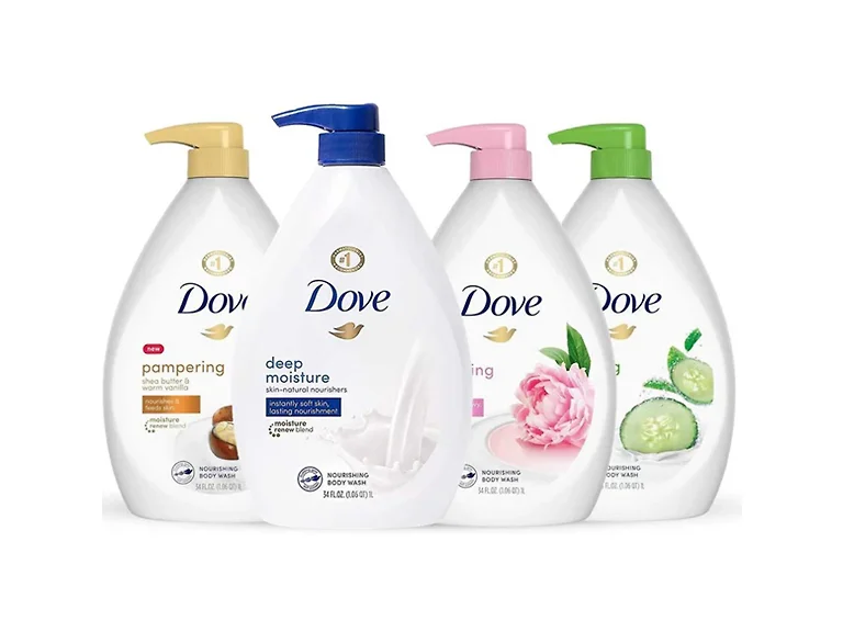 Dove Shower Gel Body Wash with Pump 4pk