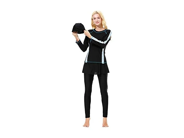 Tendycoco Women (L) Muslim Full Body Full Swimsuit